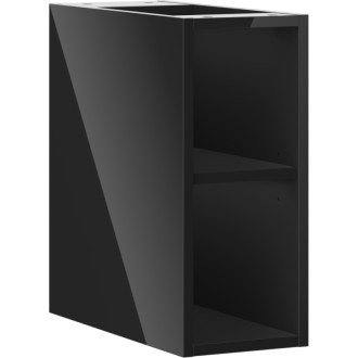 Mexen Box-A otvorená skrinka s policou 20 cm, čierny lesk - 91AX2-0200-470-0-70