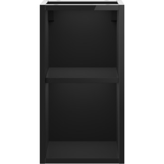 Mexen Box-A otvorená skrinka s policou 25 cm, čierny lesk - 91AX2-0250-470-0-70