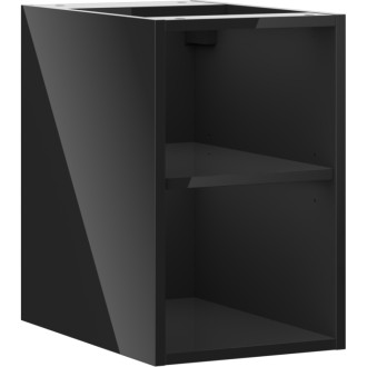 Mexen Box-A otvorená skrinka s policou 30 cm, čierny lesk - 91AX2-0300-470-0-70