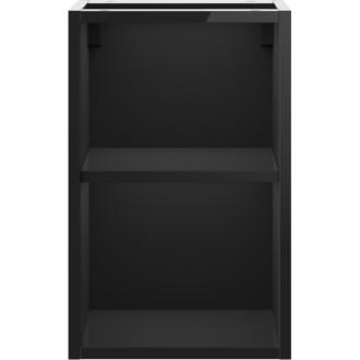 Mexen Box-A otvorená skrinka s policou 30 cm, čierny lesk - 91AX2-0300-470-0-70