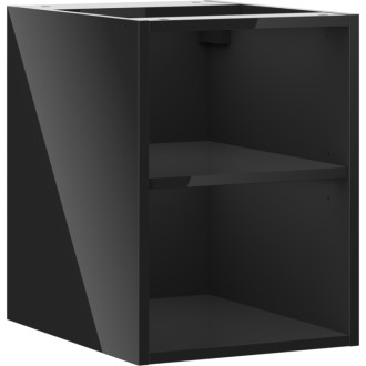 Mexen Box-A otvorená skrinka s policou 35 cm, čierny lesk - 91AX2-0350-470-0-70