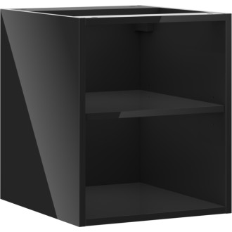 Mexen Box-A otvorená skrinka s policou 40 cm, čierny lesk - 91AX2-0400-470-0-70