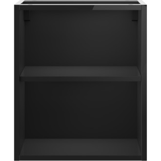 Mexen Box-A otvorená skrinka s policou 40 cm, čierny lesk - 91AX2-0400-470-0-70