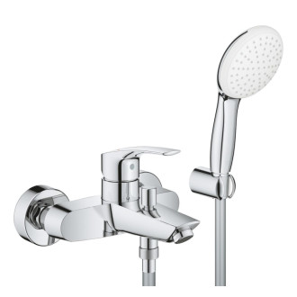 Vaňová batéria Grohe Eurosmart so sprchovým setom 150 mm chróm 25276003