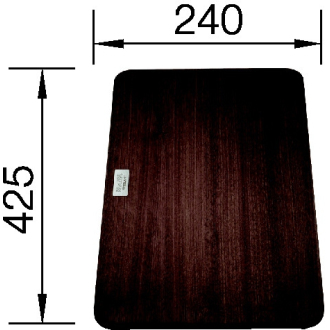 Blanco krájacia doska kompozitná vo farbe orecha pre JARON 425x240 mm dyha/kompozit 231703