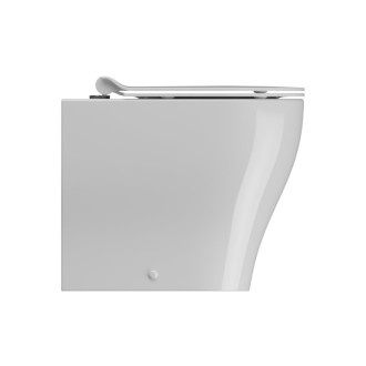 TONO WC misa stojaca, Geniusflush, 36x53cm, spodný/zadný odpad, biela ExtraGlaze