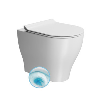 TONO WC misa stojaca, Geniusflush, 36x53cm, spodný/zadný odpad, biela dual-mat