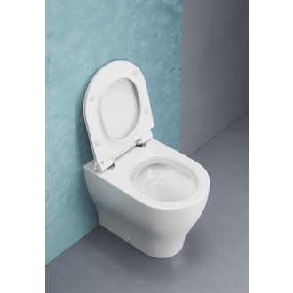 TONO WC misa stojaca, Geniusflush, 36x55cm, spodný/zadný odpad, agave dual-mat