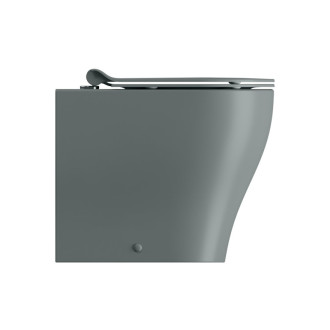 TONO WC misa stojaca, Geniusflush, 36x55cm, spodný/zadný odpad, agave dual-mat