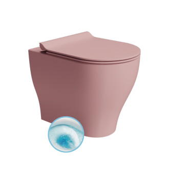 TONO WC misa stojaca, Geniusflush, 36x53cm, spodný/zadný odpad, blush dual-mat