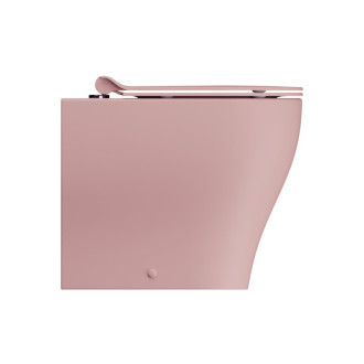 TONO WC misa stojaca, Geniusflush, 36x53cm, spodný/zadný odpad, blush dual-mat