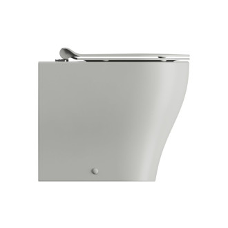 TONO WC misa stojaca, Geniusflush, 36x53cm, spodný/zadný odpad, cenere dual-mat