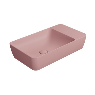 MODO keramické umývadlo na dosku 60x35cm, bez otvoru, blush mat