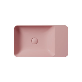 MODO keramické umývadlo na dosku 60x35cm, bez otvoru, blush mat