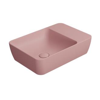 MODO keramické umývadlo na dosku 50x35cm, bez otvoru, blush mat