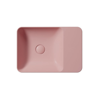 MODO keramické umývadlo na dosku 50x35cm, bez otvoru, blush mat