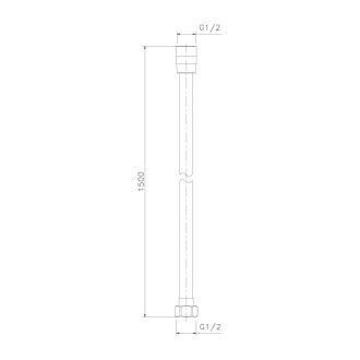 SOFTFLEX plastová sprchová hadica, 150cm, svetlé zlato mat