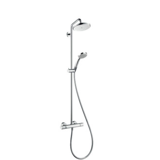 Sprchový systém Hansgrohe Croma na stenu s termostatickou batériou chróm 27188000