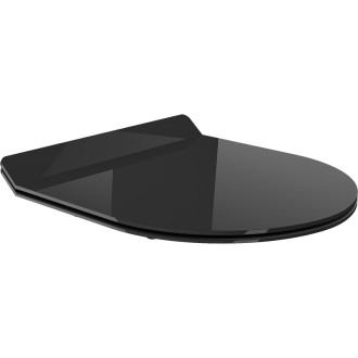 Mexen Lena WC sedátko s tlmeným dovieraním, duroplast, čierny lesk - 39242070