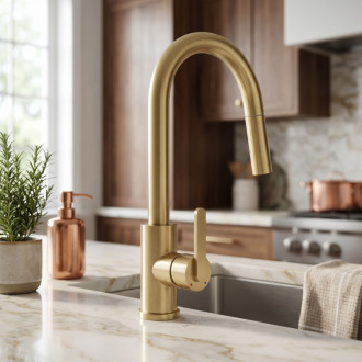 REA Ontario Kuchynská batéria Brush Gold REA-B7575