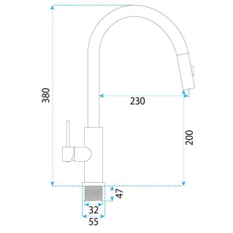 Kuchynská batéria REA Ontario Black