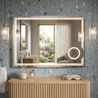 REA Zrkadlo LED 80x60cm HAVEN HOM-01806