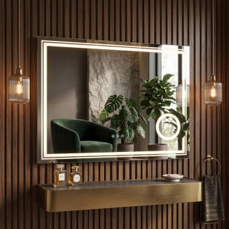 REA Zrkadlo LED 80x60cm HAVEN HOM-01806