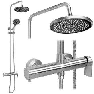 REA Sprchový set Rea Hunter Brush Nickel REA-P8928