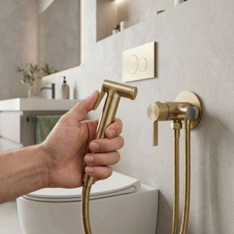 REA Foster Bidetová batéria Brush Gold REA-B6672
