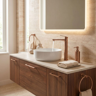 REA Logan Kúpeľňová batéria Brush Copper REA-B6670