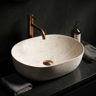 REA Umývadlo na dosku REA Amelia Travertine Classic 48 REA-U4210