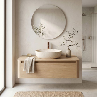 REA Umývadlo na dosku REA Amelia Travertine Classic 48 REA-U4210