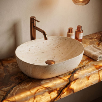 REA Umývadlo na dosku REA Amelia Travertine Classic 48 REA-U4210