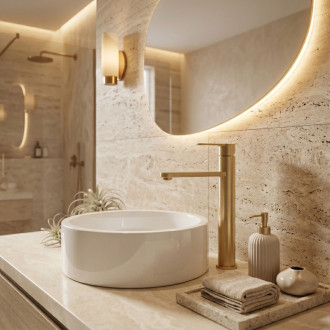 REA Arcos Kúpeľňová batéria Brush Gold REA-B6972