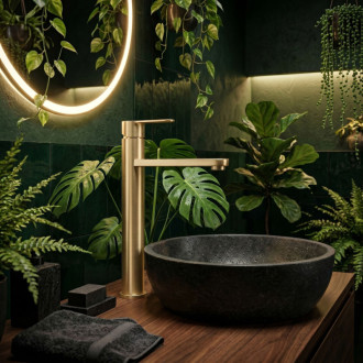 REA Arcos Kúpeľňová batéria Brush Gold REA-B6972
