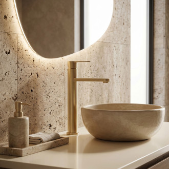 REA Arcos Kúpeľňová batéria Brush Gold REA-B6972