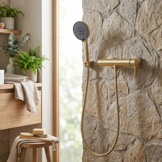 REA Sprchová batéria REA Arcos Brush Gold REA-B6980