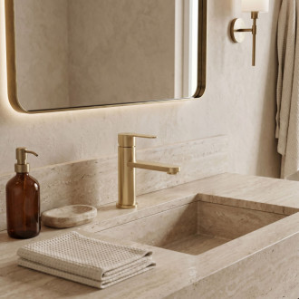 REA Arcos Kúpeľňová batéria Brush Gold REA-B6965