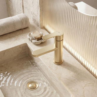 REA Arcos Kúpeľňová batéria Brush Gold REA-B6965