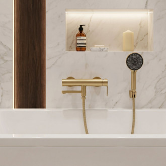 REA Vaňová batéria Rea Arcos Brushed Gold REA-B6982