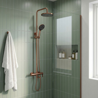 REA Sprchový Set Rea Arcos brush copper REA-P8715