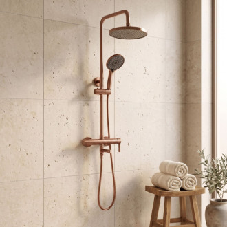 REA Sprchový Set Rea Arcos brush copper REA-P8715