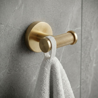 REA Modern Dvojitý vešiak 6612 Gold Brush REA-89050