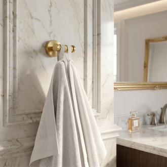 REA Modern Dvojitý vešiak 6612 Gold Brush REA-89050