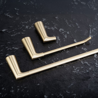 REA VIBE Držiak na toaletný papier 16205 Brush Gold REA-60104