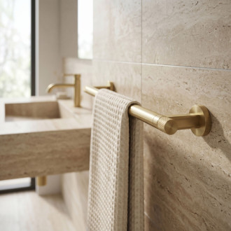 REA Ori Kúpeľňový vešiak 39101 Brush Gold REA-85054