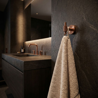 REA Rivo Kúpeľňový háčik 29104 Brush Copper REA-60109
