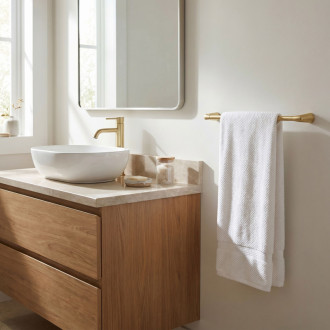 REA Vibe Kúpeľňový vešiak 16201 Brush Gold REA-60100