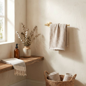 REA Rivo Kúpeľňový vešiak 29106 Brush Gold REA-60112