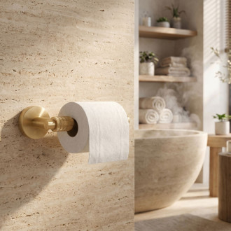 REA Rivo Držiak na toaletný papier 29105 Brush Gold REA-60110
